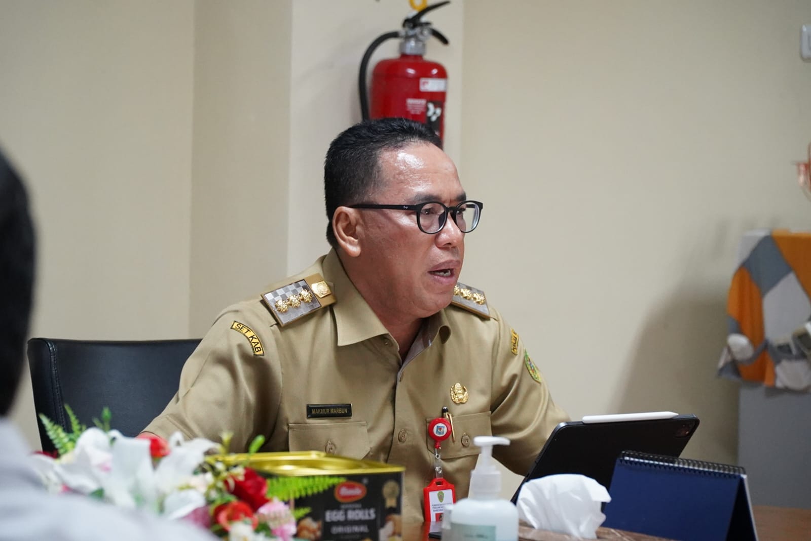 Penjabat Bupati Penajam Paser Utara (PPU), Drs. Makmur Marbun, M.Si, hadiri Rapat Tertutup di Kantor Komisi Aparatur Sipil Negara (KASN) Jakarta