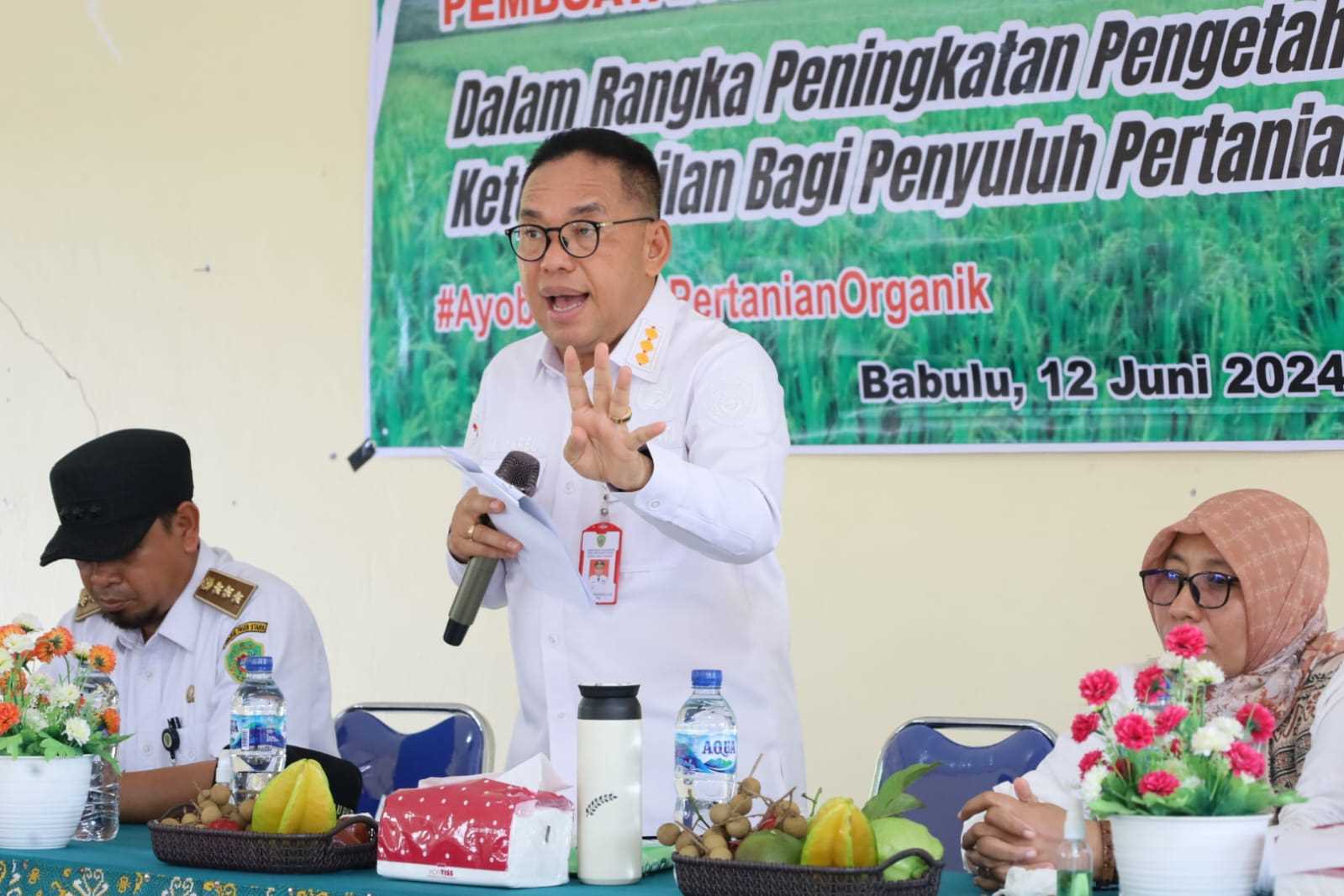 Pj Bupati PPU Makmur Marbun Serahkan Bantuan Pupuk dan Alsintan sekaligus Buka Pelatihan untuk Tingkatkan Kesejahteraan Petani