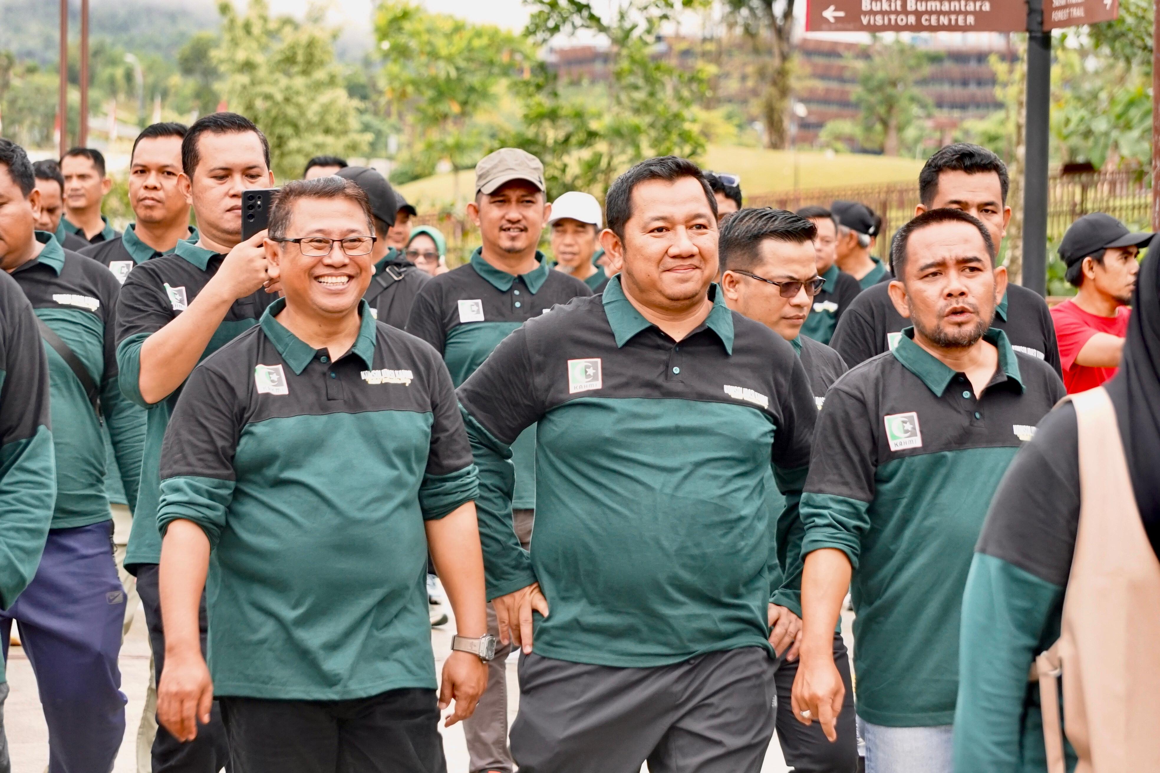 Bupati Mudyat Noor Tanam Pohon di IKN, Dukung Gerakan Hijau KAHMI