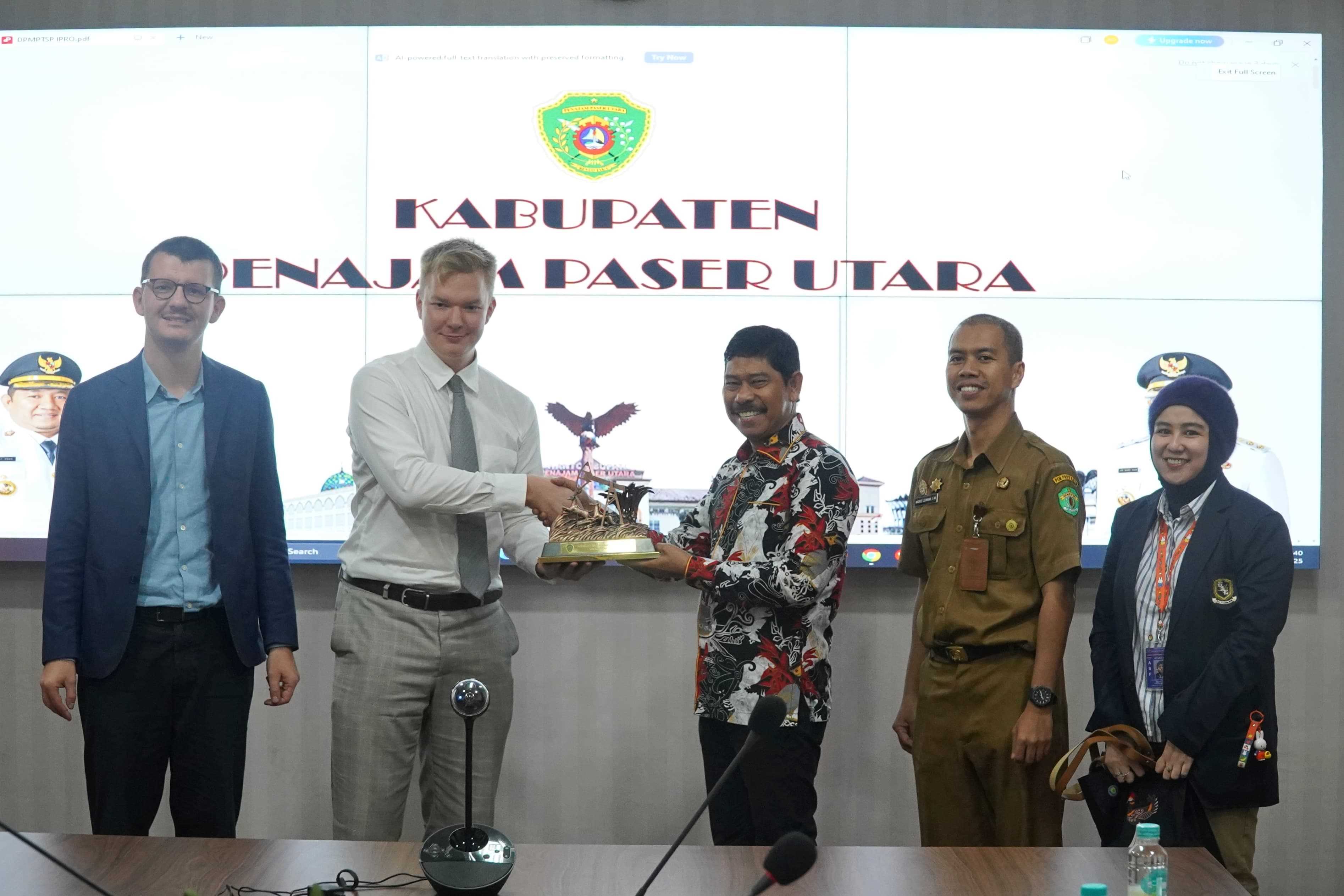 Wabup PPU Hadiri Business Coorporation Bersama Kedutaan Besar Rusia