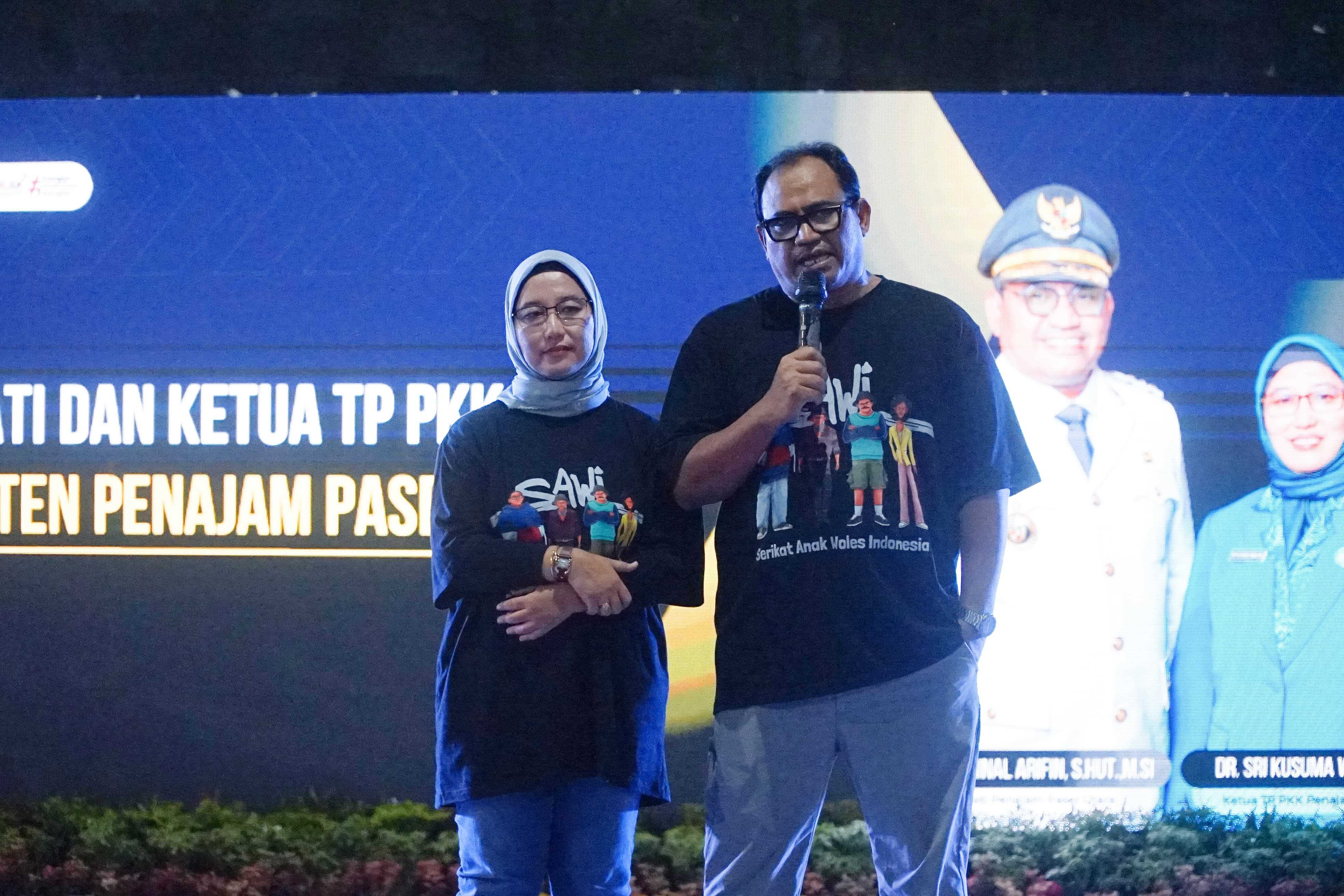 Pj Bupati PPU Sampaikan Permohonan Maaf, Sekaligus Pamitan Kepada Pengujung Malam Pentas Seni dan UMKM