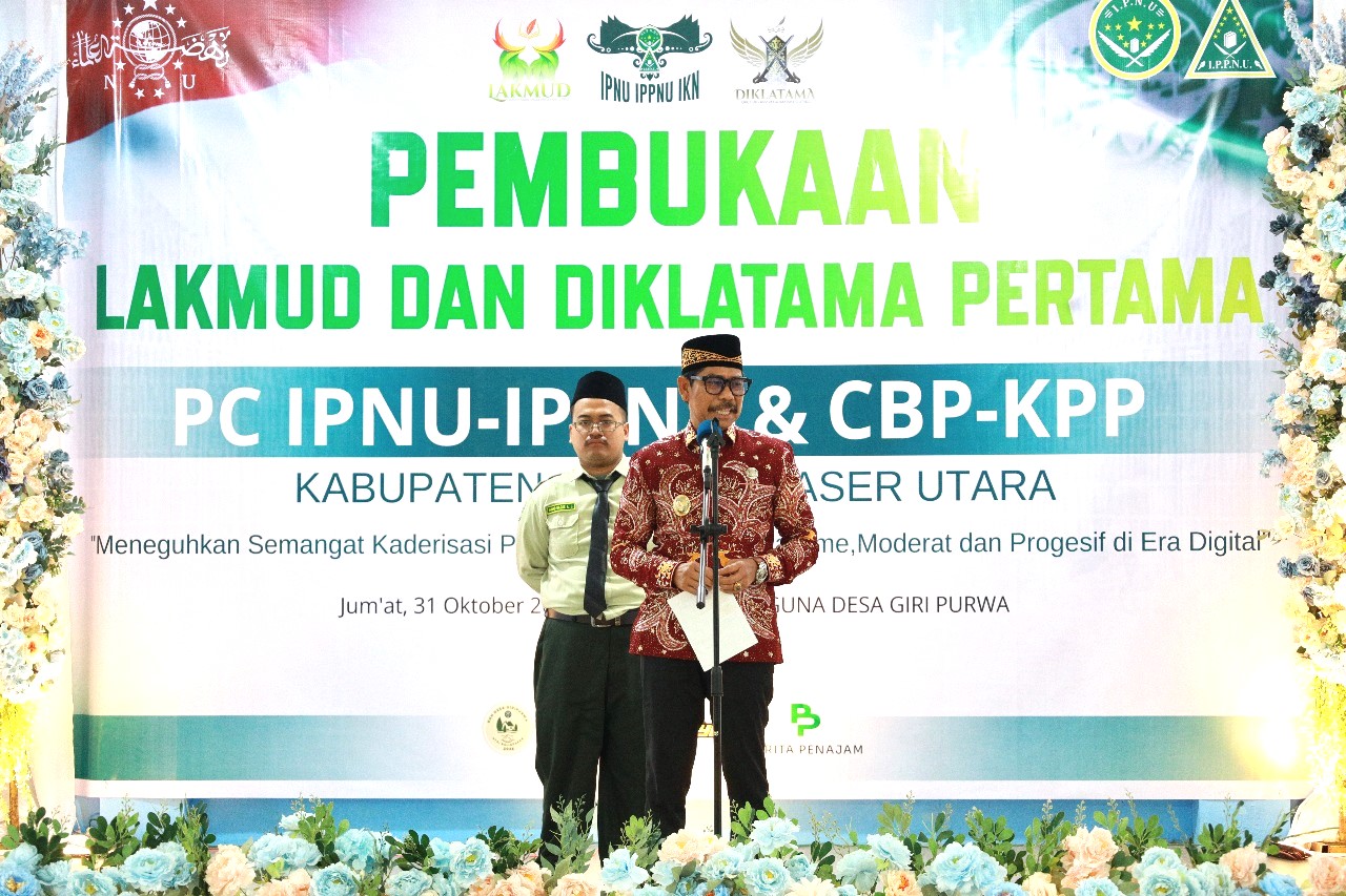 Wabup Abdul Waris Buka Latihan Kader Muda IPNU-IPPNU PPU, Dorong Lahirnya Pemimpin Muda Berakhlak Mulia