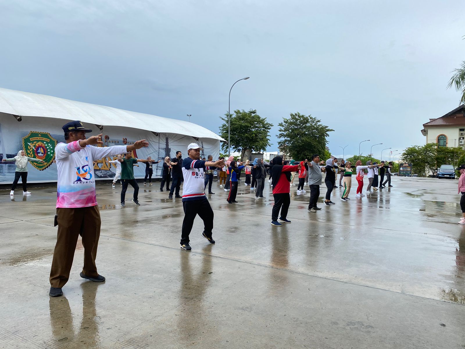 Senam Sehat Bersama di Lingkungan Setkab PPU