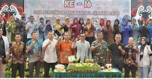 Asisten Tiga Ahmad Usman Bersama Direktur RSUD RAPB Launching Aplikasi Pelayanan Untuk Mempermudah Masyarakat