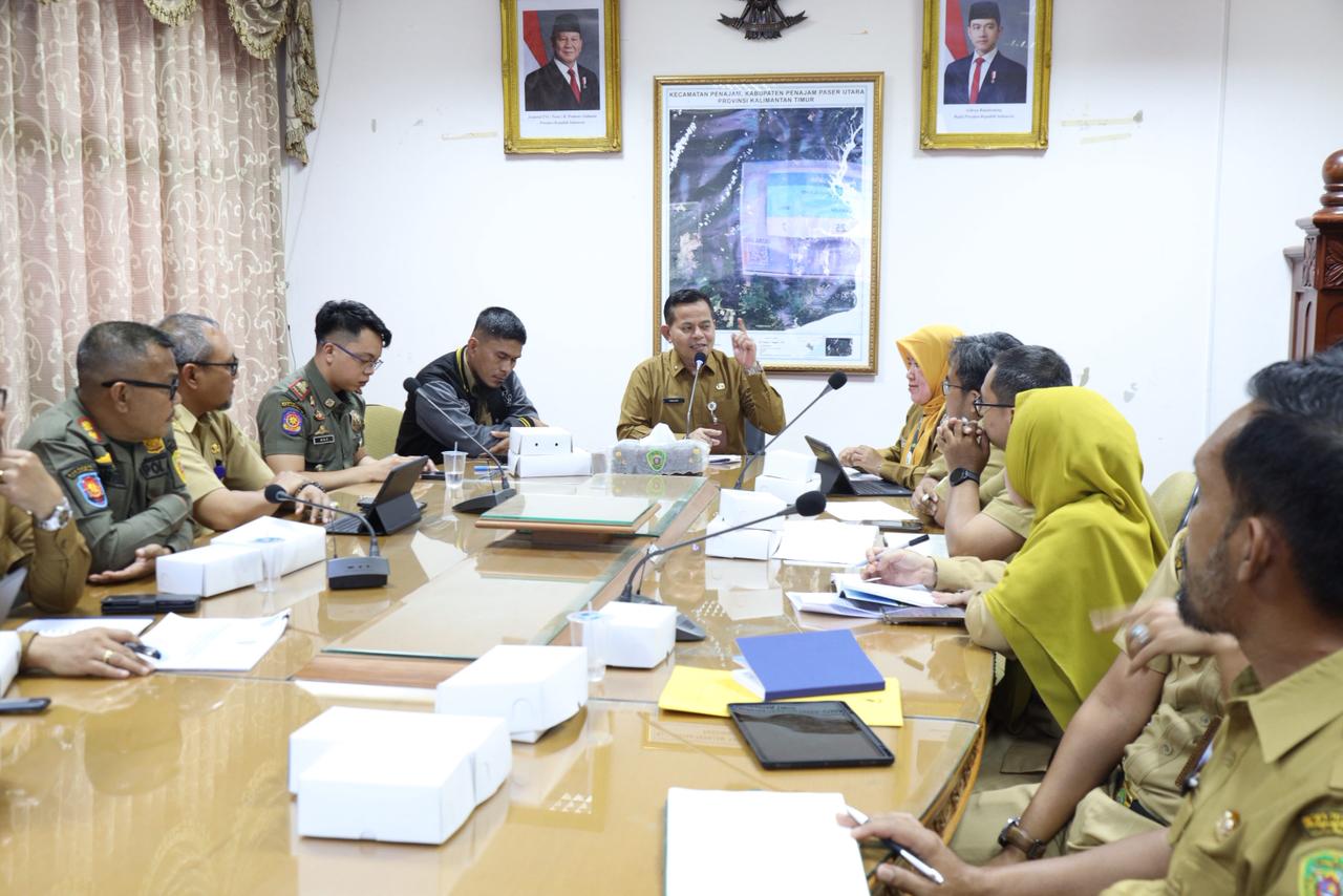 Sekda Tohar Pimpin Rakor Satgas P3B Kab.PPU