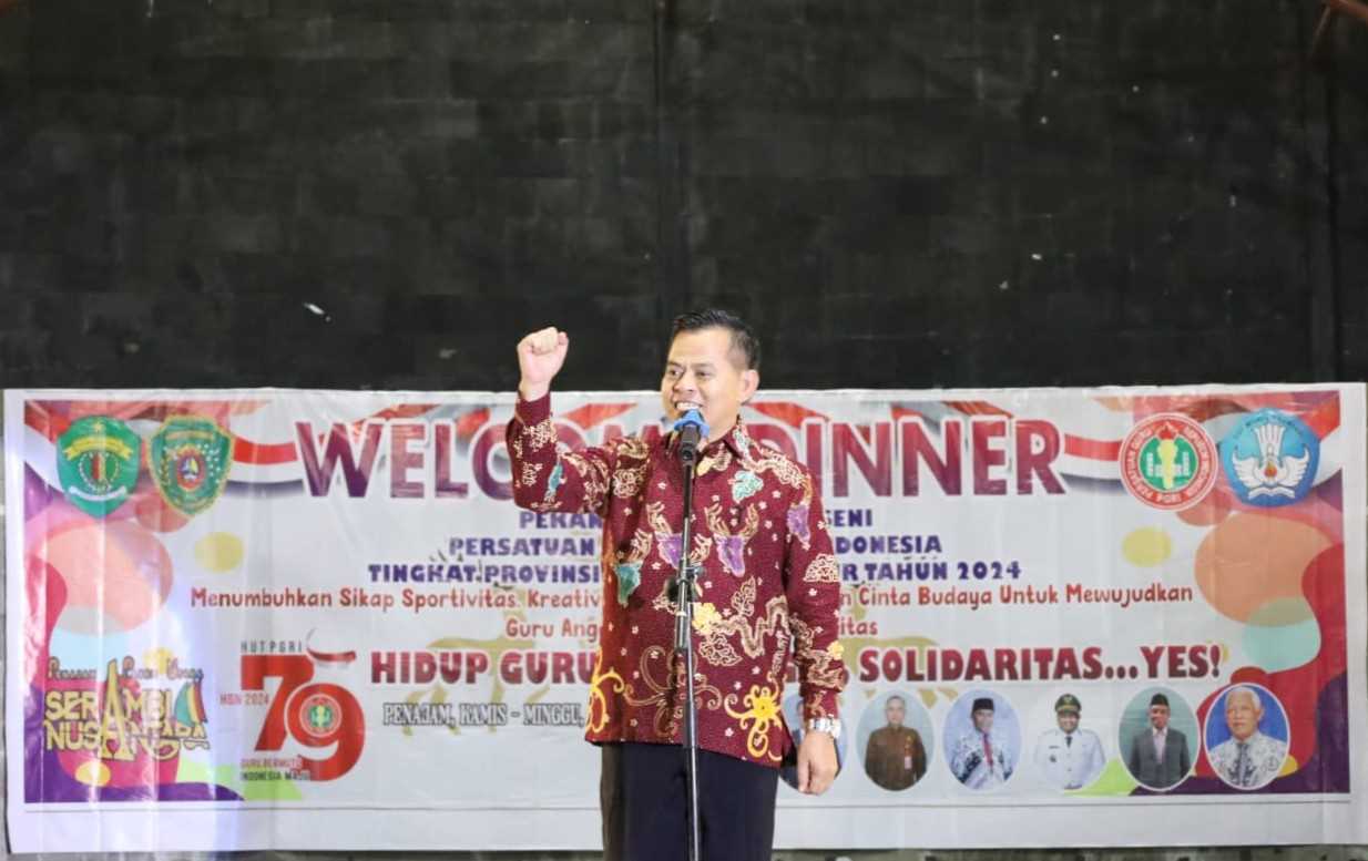 Sekda Tohar Hadiri Welcome Dinner Porseni PGRI