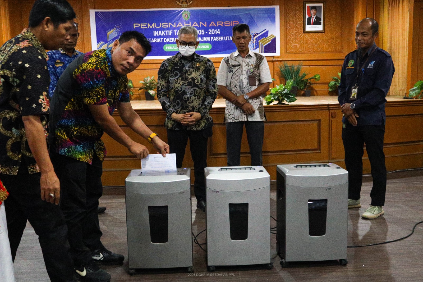 Sekretariat Daerah PPU Laksanakan Pemusnahan Arsip