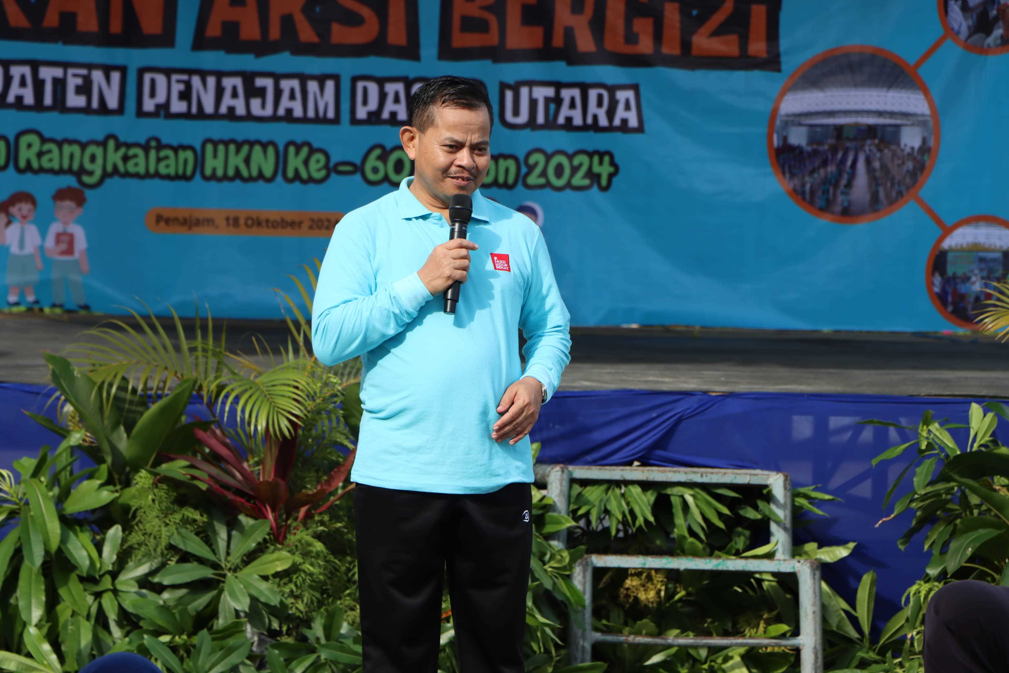 Sekda PPU Buka Kegiatan Gerakan Aksi Bergizi Ajak Siswa Siswi Untuk Tidak Malas Bergerak