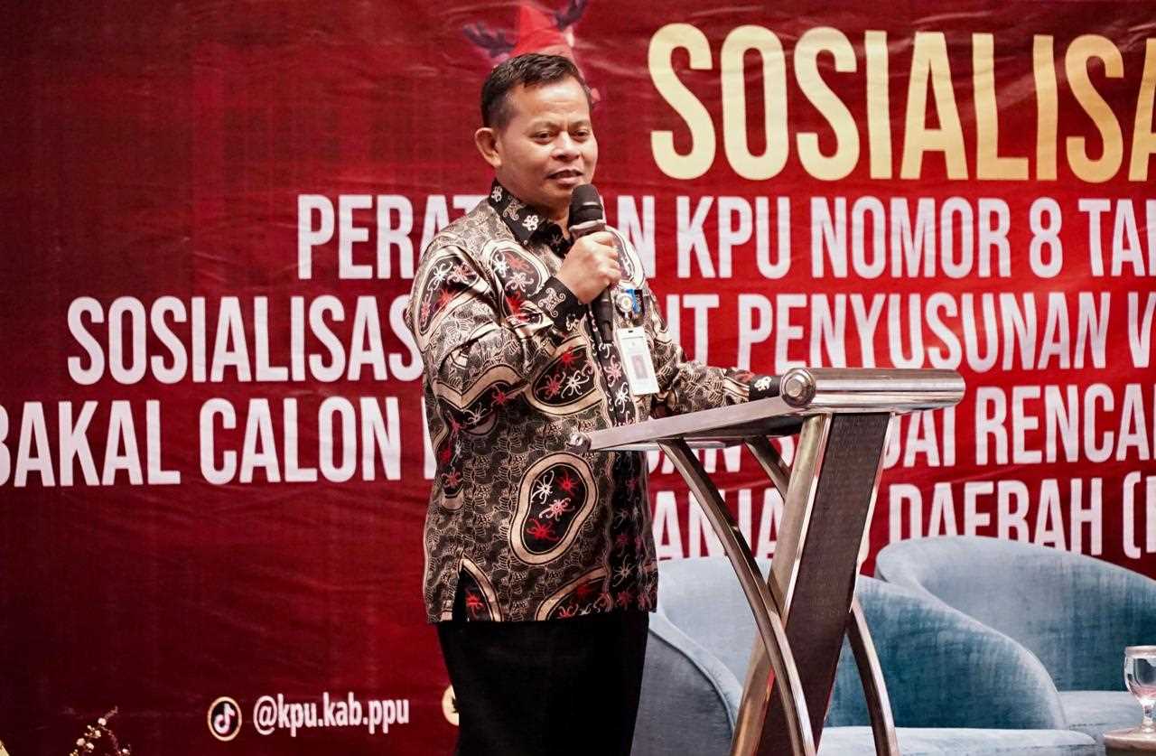 Sekda PPU Tohar Buka Sosialisasi PKPU serta Penyusunan Visi-Misi dan Program Bakal Calon Bupati