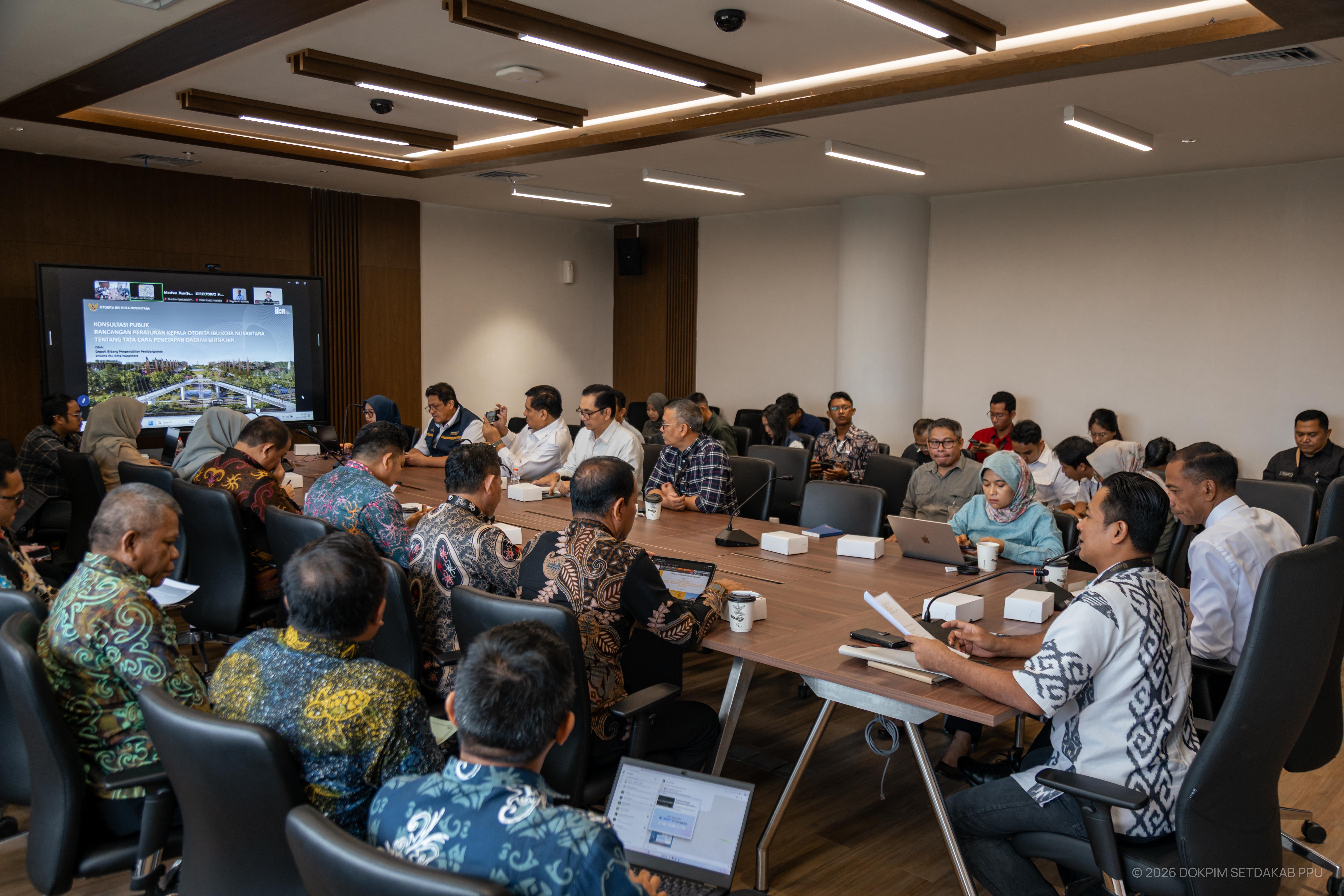 Pemda PPU Dorong Prinsip Kemitraan Setara dalam Rancangan Peraturan Daerah Mitra IKN